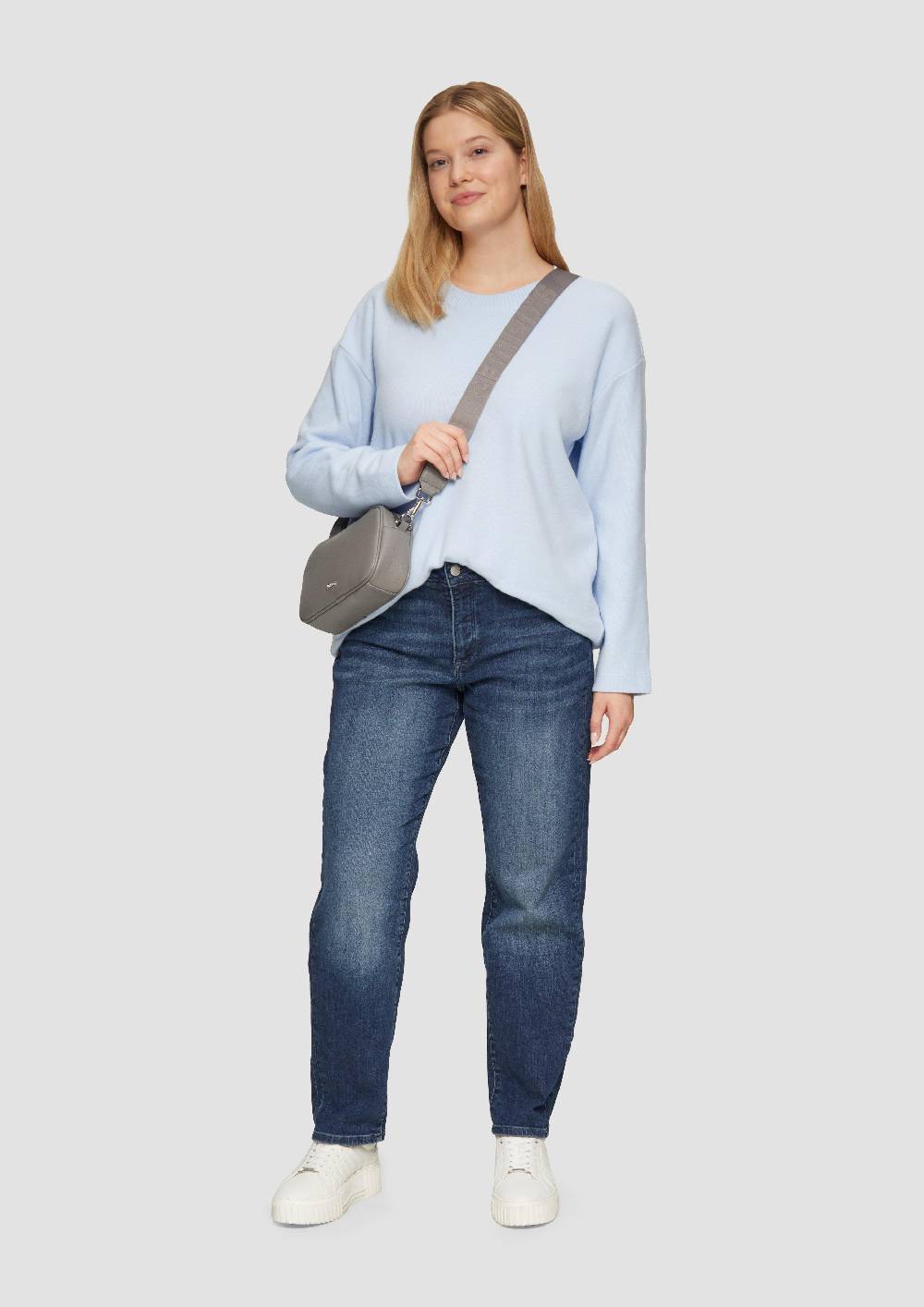 S.Oliver Weiches Sweatshirt mit überschnittenen Schultern Sonderangebot