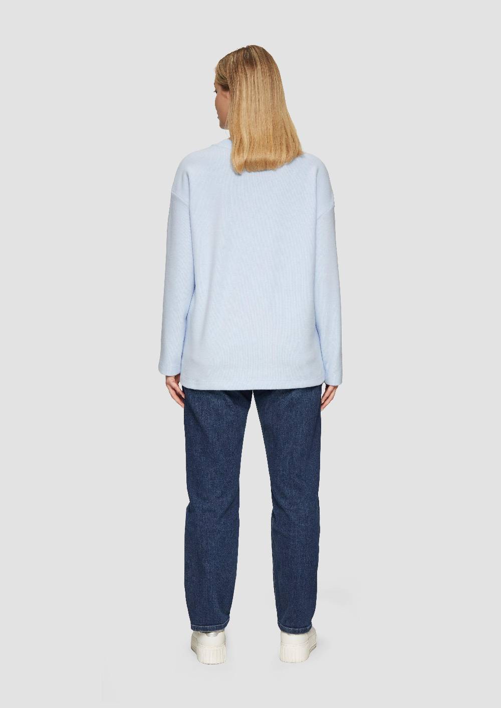 S.Oliver Weiches Sweatshirt mit überschnittenen Schultern Sonderangebot