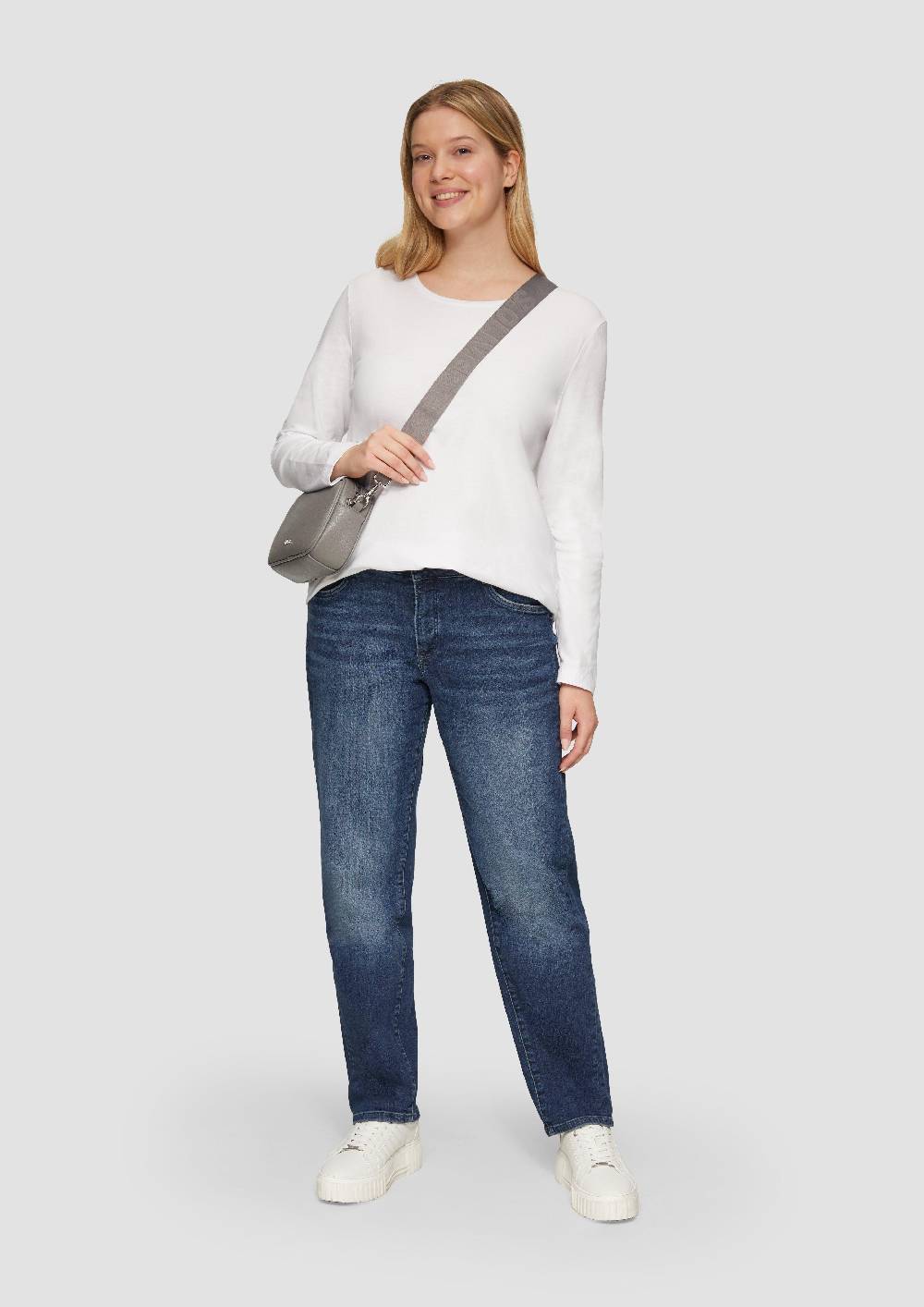 S.Oliver Longsleeve aus Baumwollstretch Großer Ausverkauf