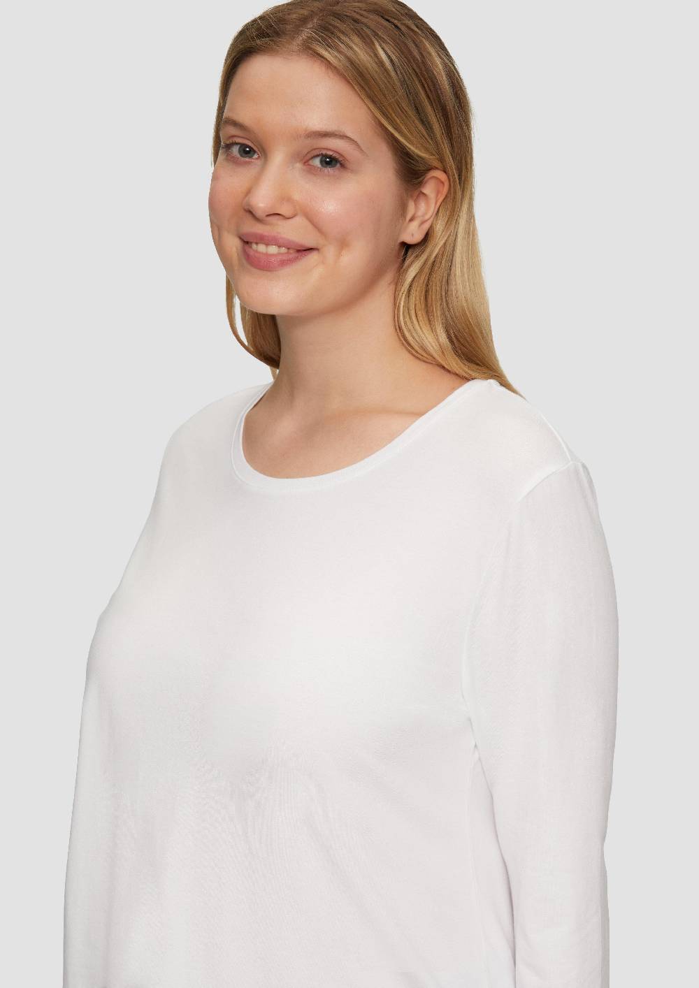 S.Oliver Longsleeve aus Baumwollstretch Großer Ausverkauf