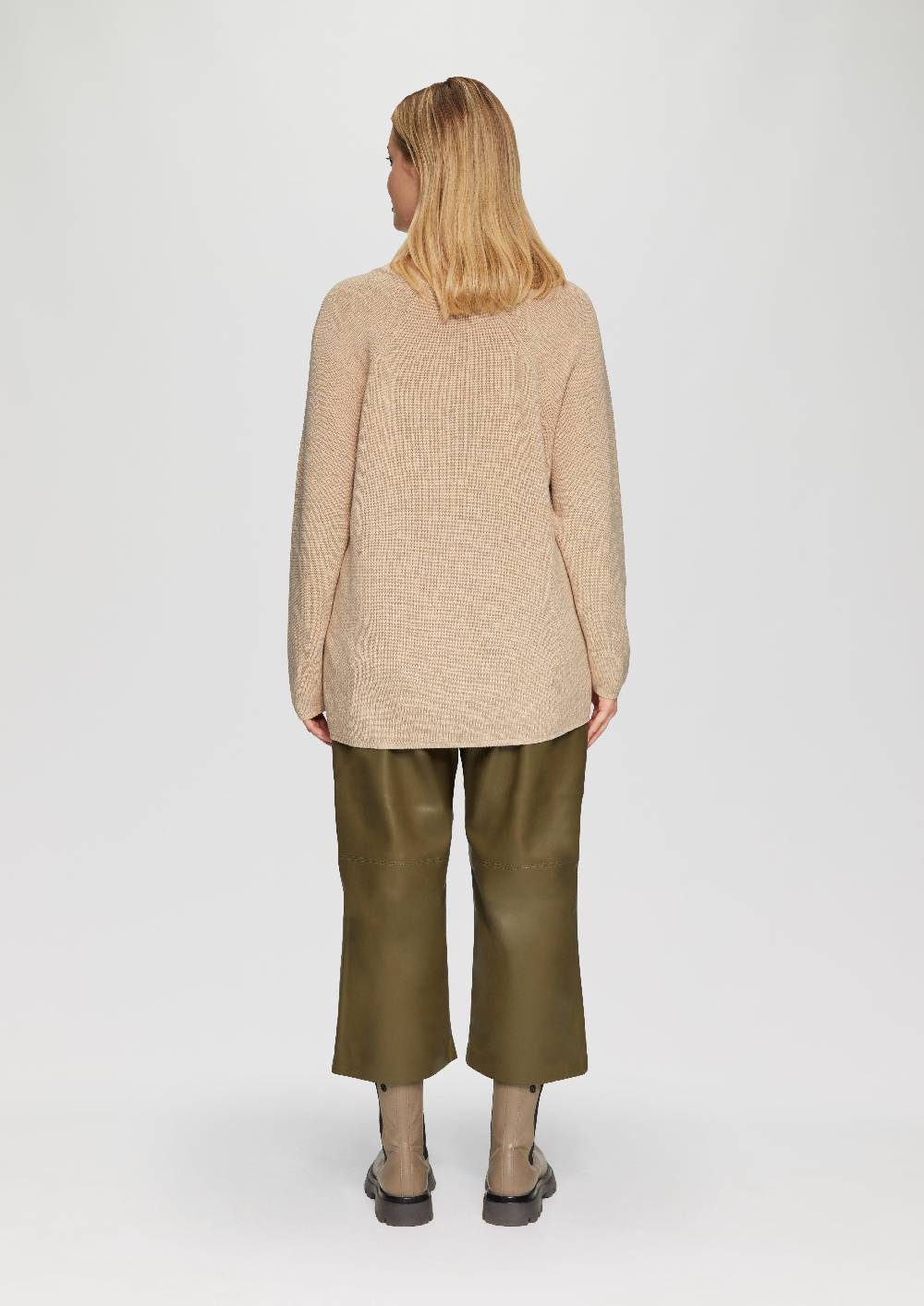 S.Oliver Strickpullover mit V-Ausschnitt im Loose Fit Flash Sale
