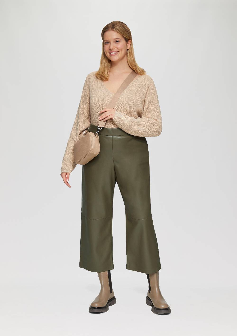 S.Oliver Culotte aus Lederimitat mit Nahtdetails Muttertagsangebot