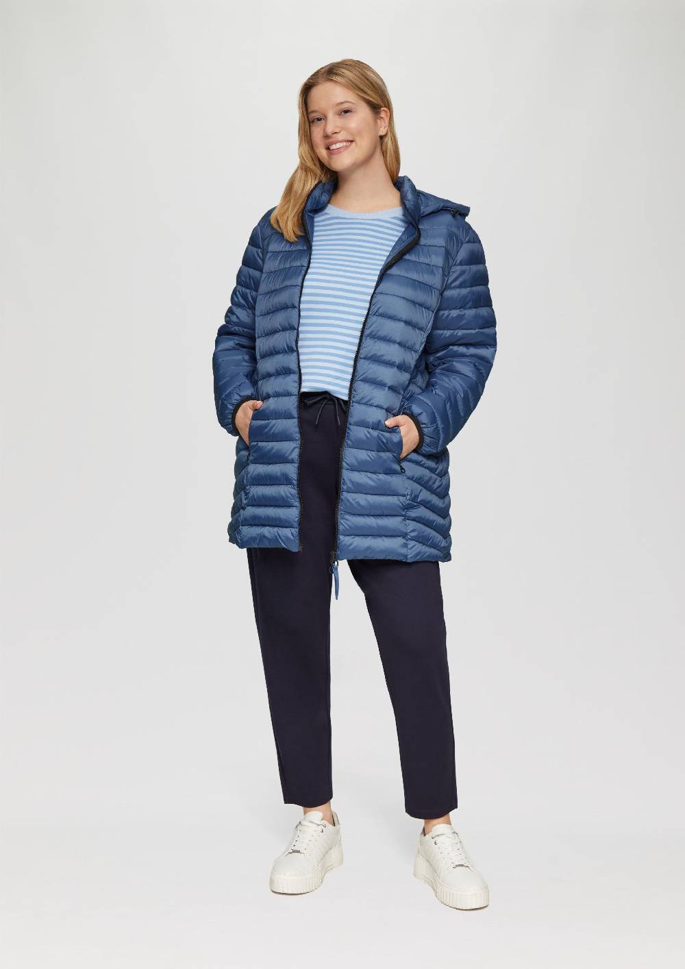 S.Oliver Steppjacke mit Logo-Kapuze Jubiläumsangebot