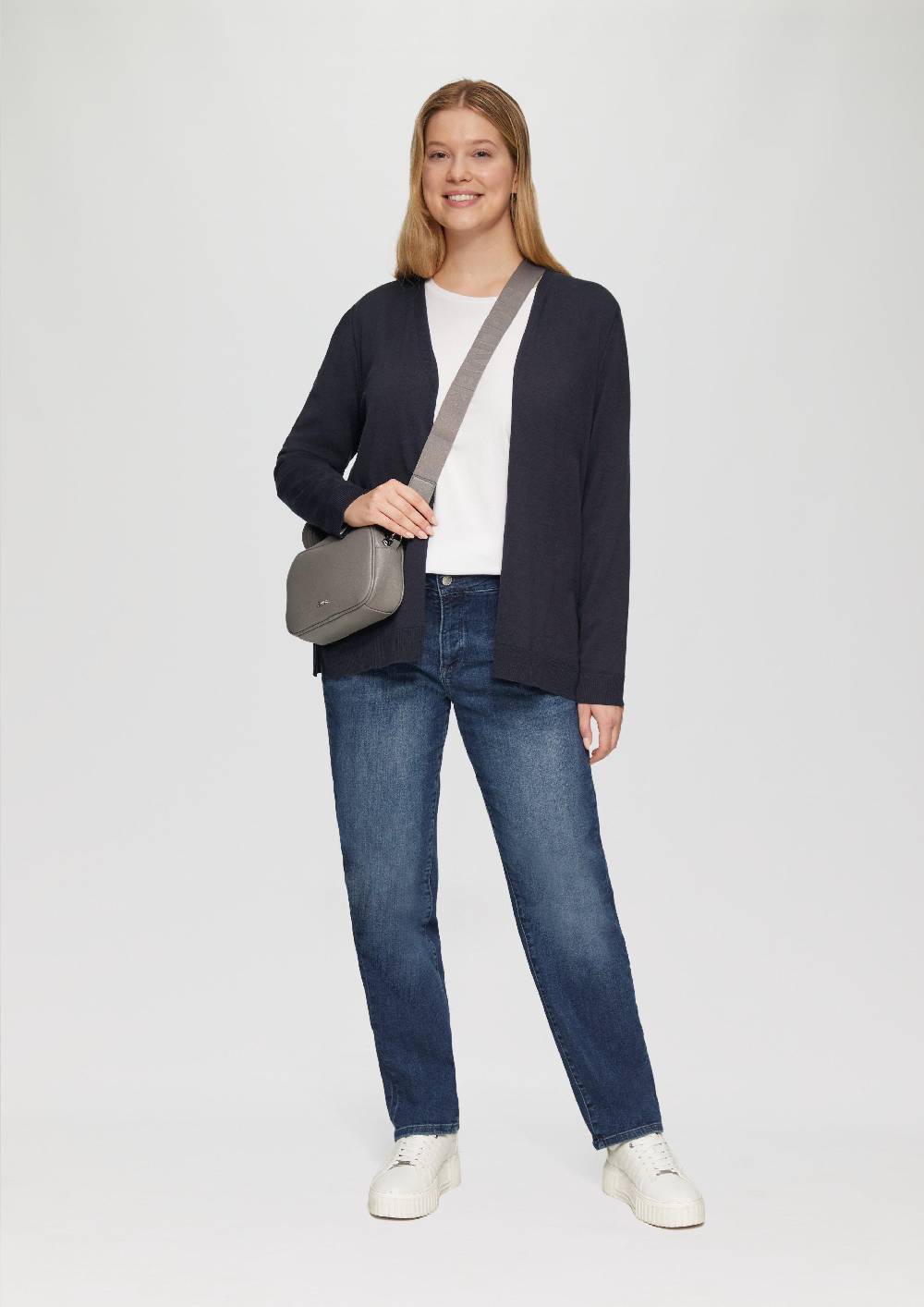 S.Oliver Cardigan aus Viskose-Baumwollmix Heißer Verkauf