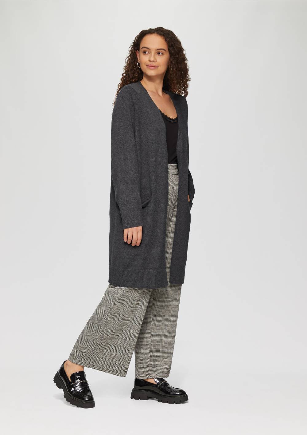 S.Oliver Lange Strickjacke aus Viskosemix Große Rabatte