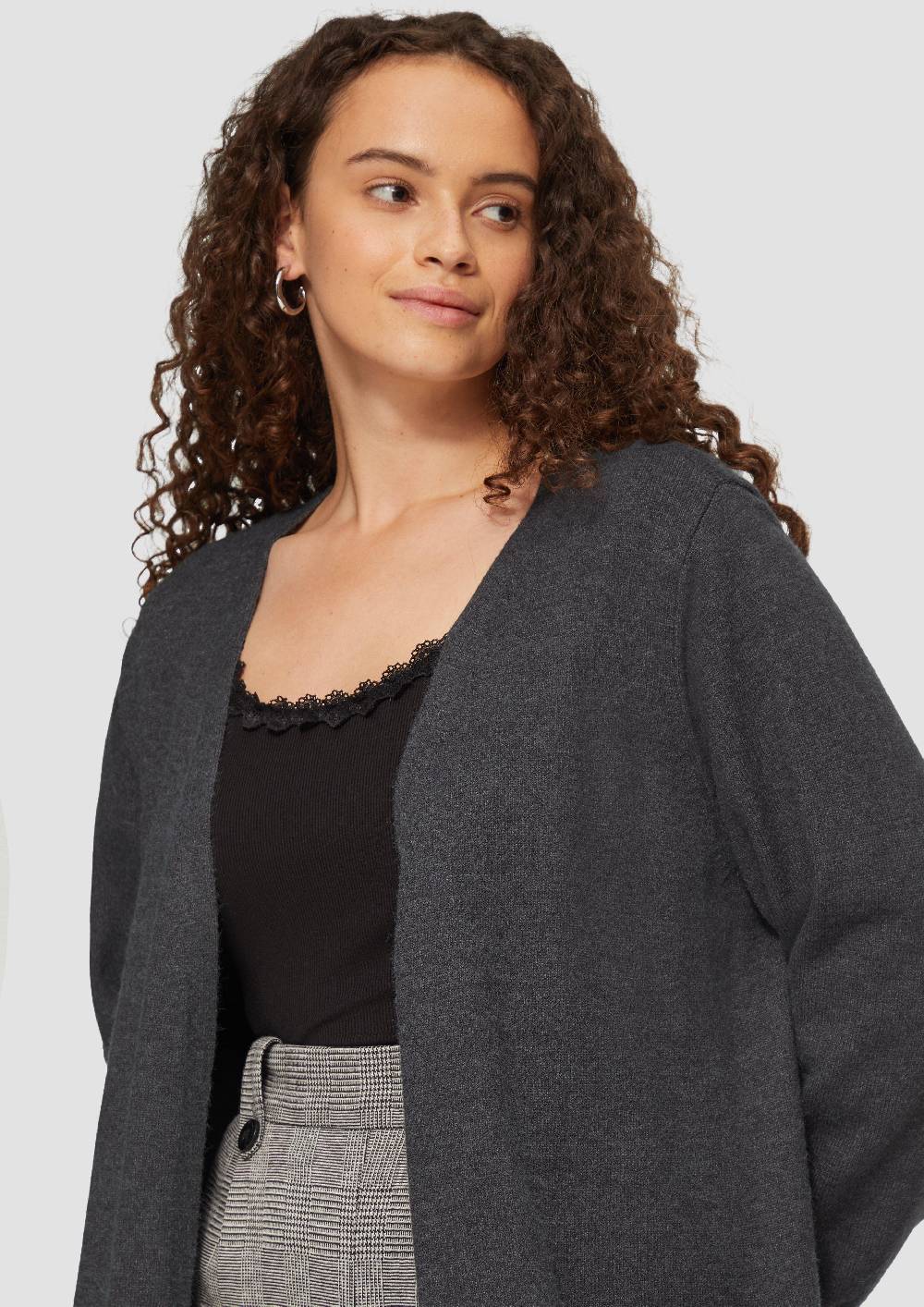 S.Oliver Lange Strickjacke aus Viskosemix Große Rabatte