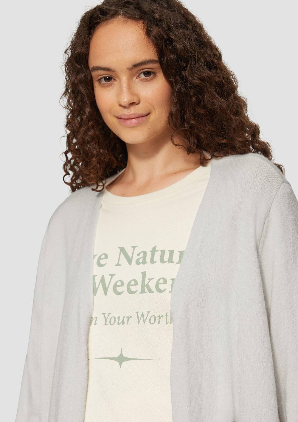 S.Oliver Lange Strickjacke aus Viskosemix Neuheiten