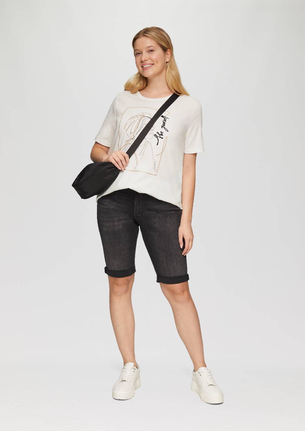 S.Oliver T-Shirt mit Stickerei-Artwork Bestseller