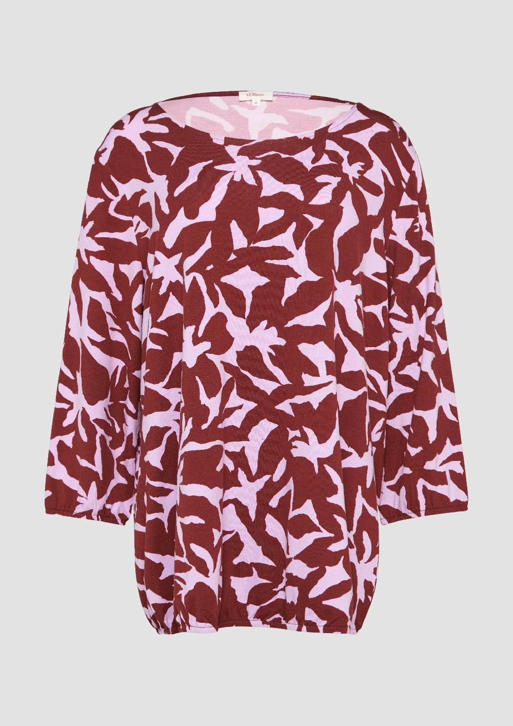 S.Oliver Shirt mit All-over-Print aus Viskosestretch Sonderangebote