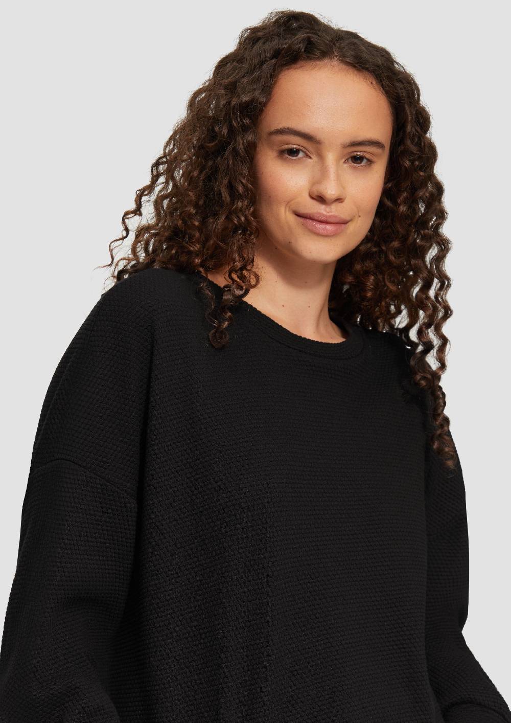 S.Oliver Loose Fit-Sweatshirt mit Struktur Tiefpreis