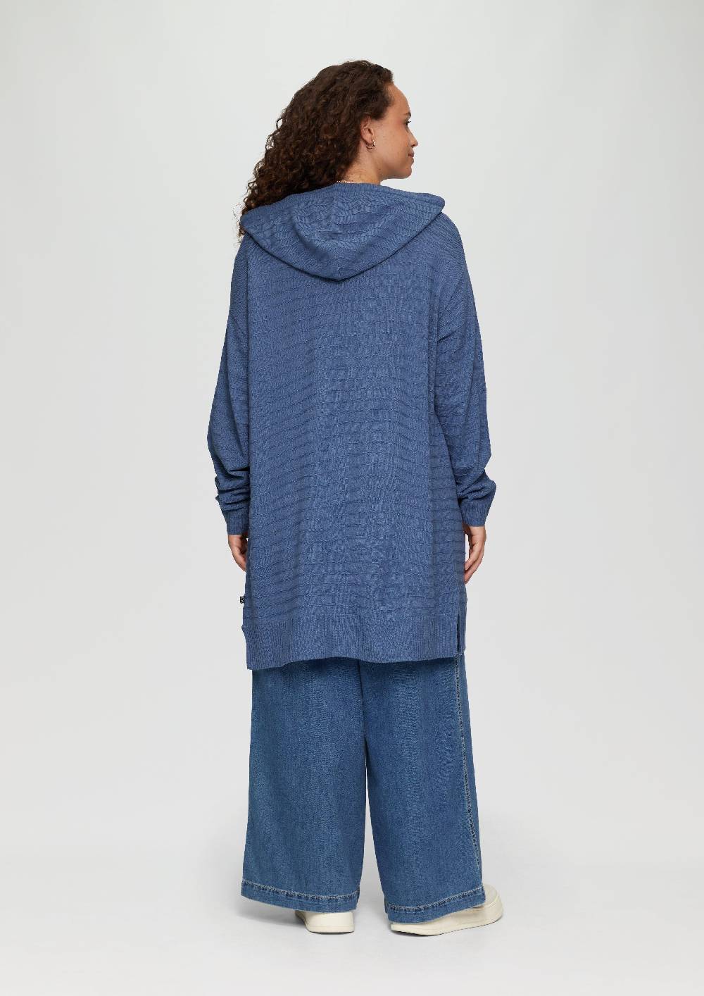 S.Oliver Strickjacke mit Kapuze und Streifenstruktur Begrenzte Freigabe