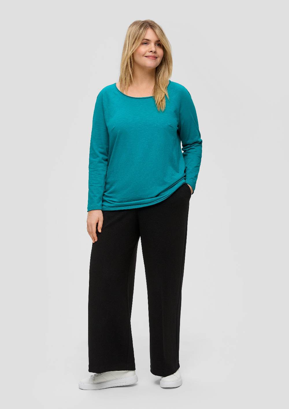 S.Oliver Longsleeve mit Flammgarn-Struktur Letzter Tag