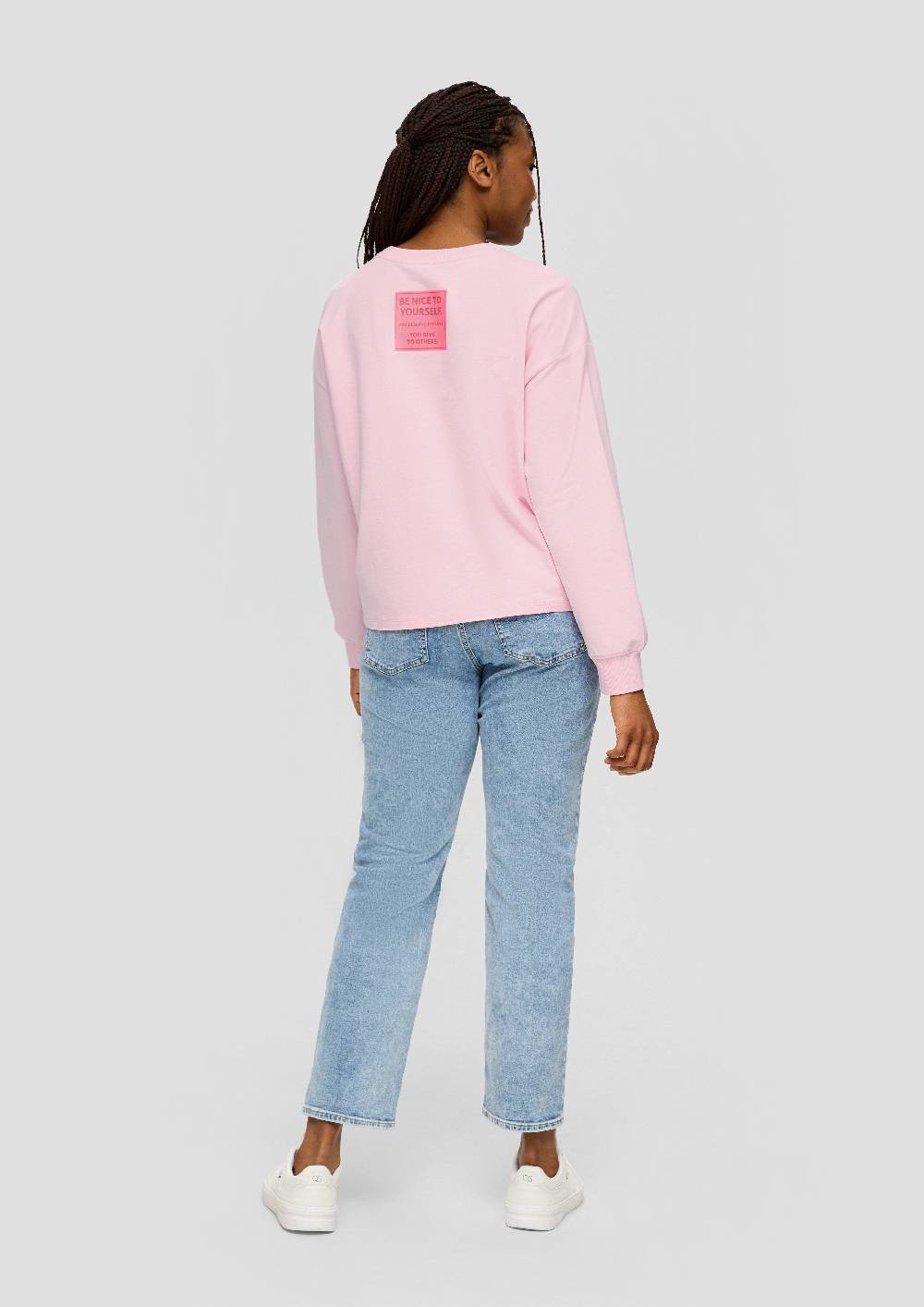 S.Oliver Sweatshirt im Boxy Cut mit Rückenprint Zeitbegrenzte Promotion
