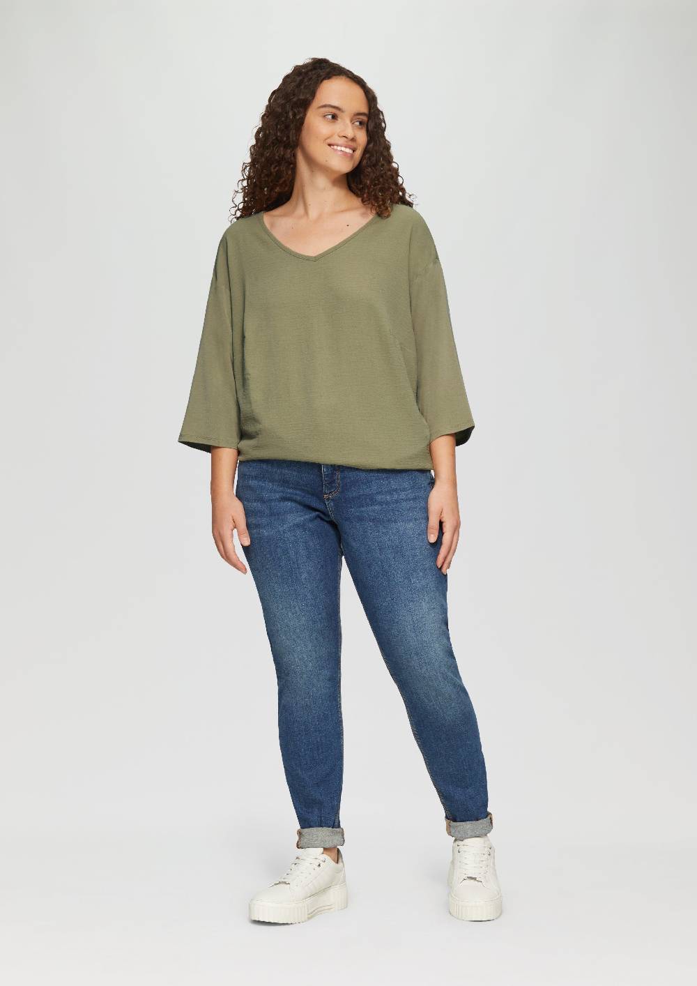 S.Oliver Shirt im Fabricmix und Loose Fit Clearance-Verkauf