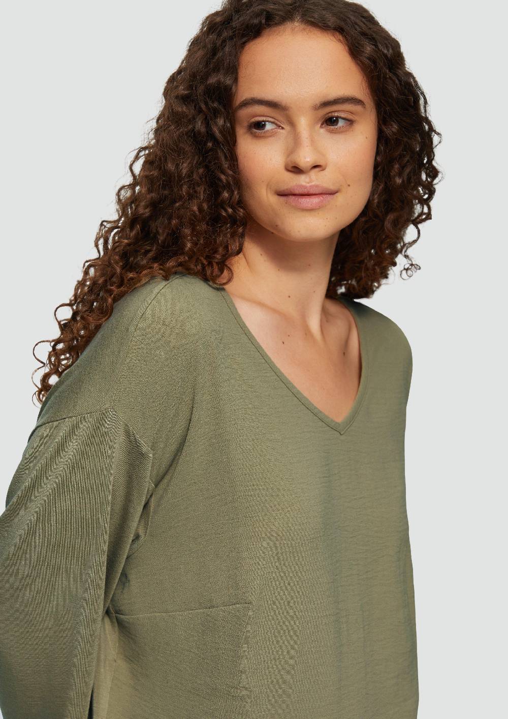 S.Oliver Shirt im Fabricmix und Loose Fit Clearance-Verkauf