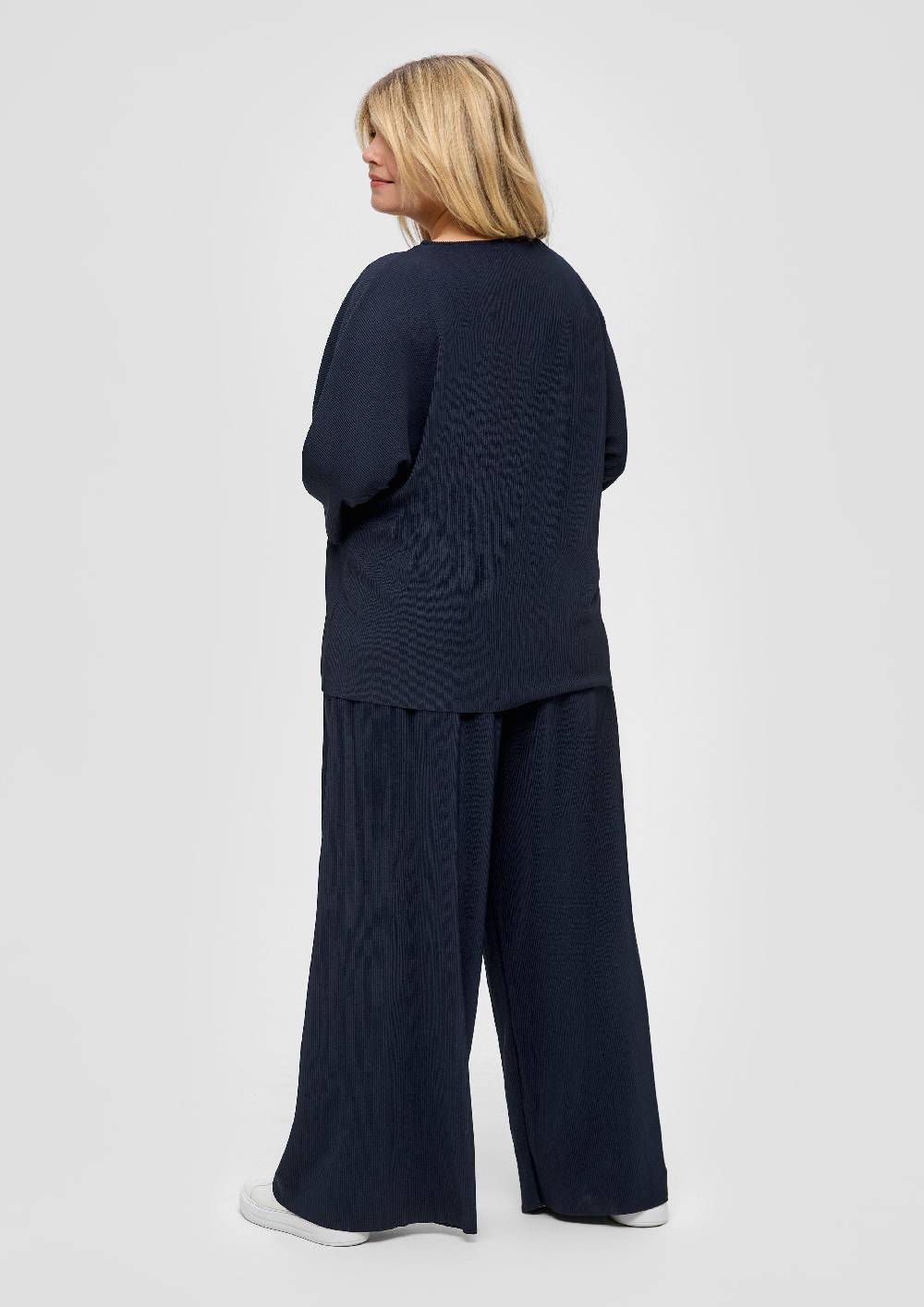 S.Oliver Weite plissierte Hose aus Jersey Kostenloser Versand international