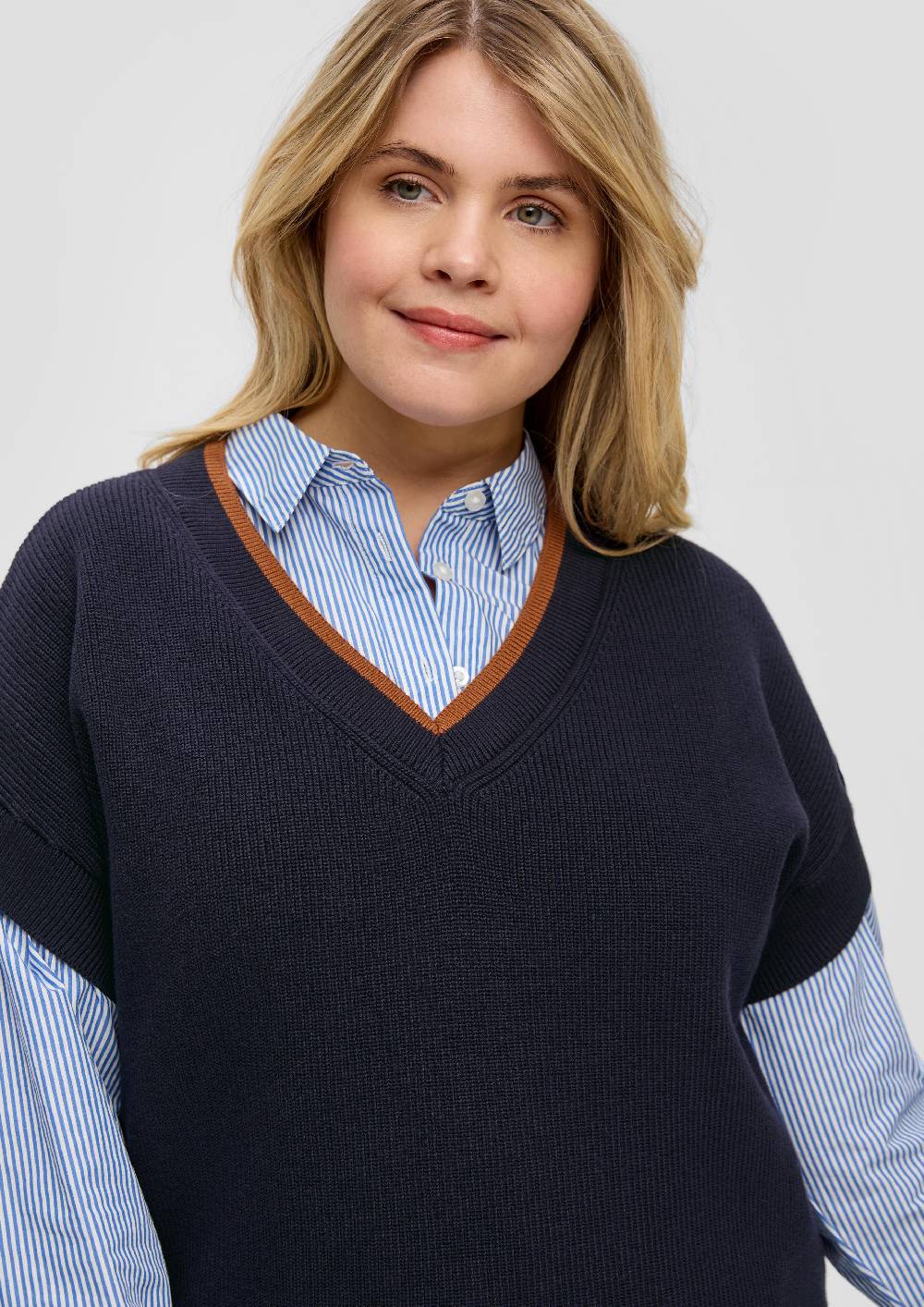S.Oliver Pullover mit V-Ausschnitt Speichern exportieren