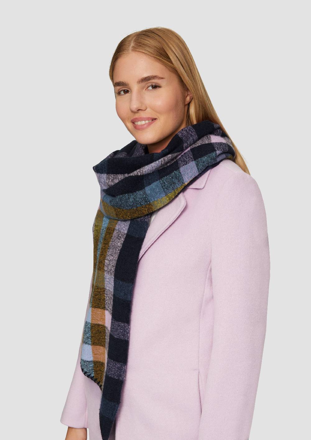 S.Oliver Schal mit Karomuster Fabrik Onlineshop