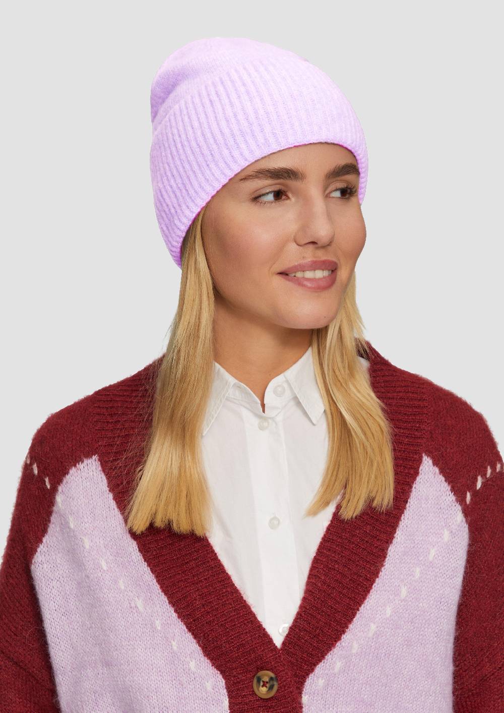 S.Oliver Beanie aus Rippstrick Versandkostenfrei