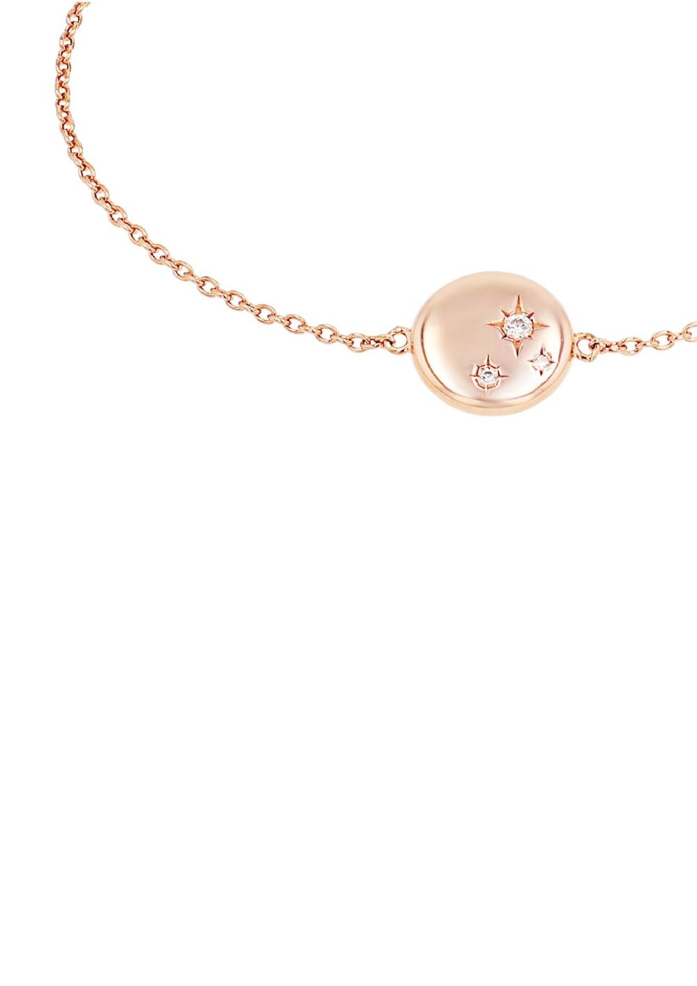 S.Oliver rosévergoldet Silber-Armband mit Stern-Motiv Sonderangebot der Fabrik