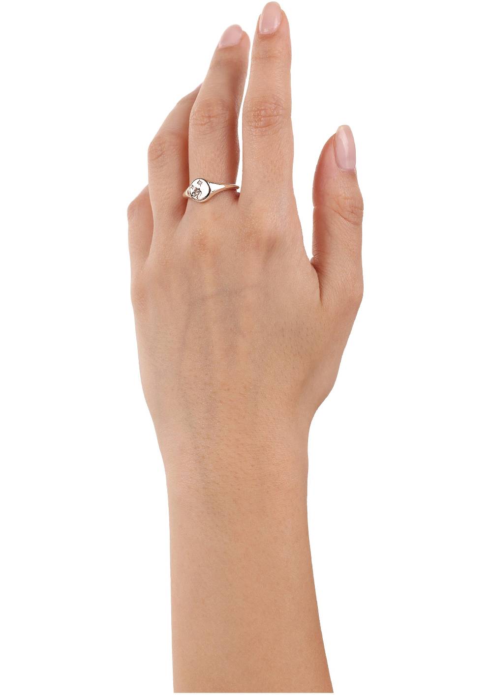 S.Oliver rosévergoldeter Silber-Ring mit Zirkonia-Steinen Riesige Rabatte