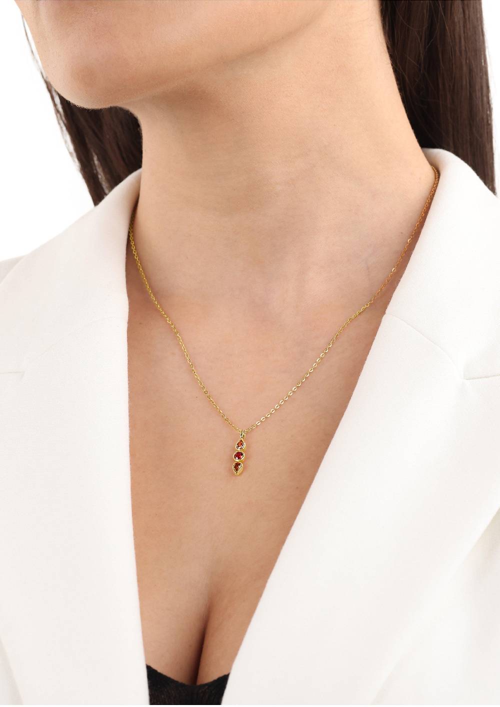 S.Oliver Silber-Halskette mit Zirkonia-Anhänger Black Friday Preise