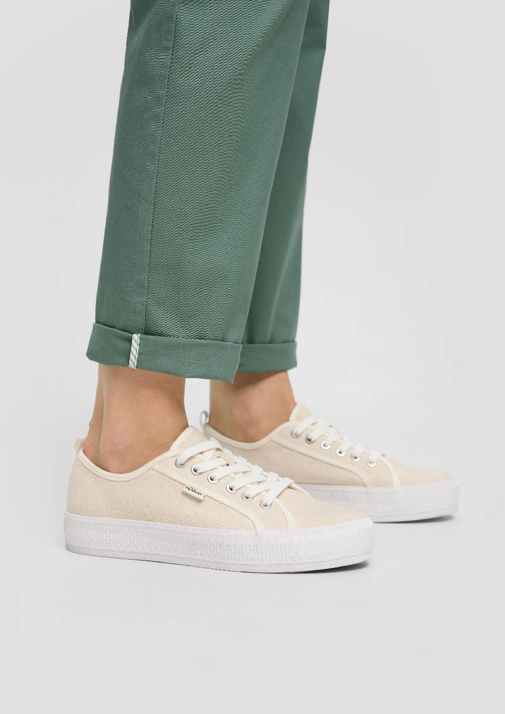 S.Oliver Chino mit Gürtel aus Baumwollstretch Fabrik Onlineshop