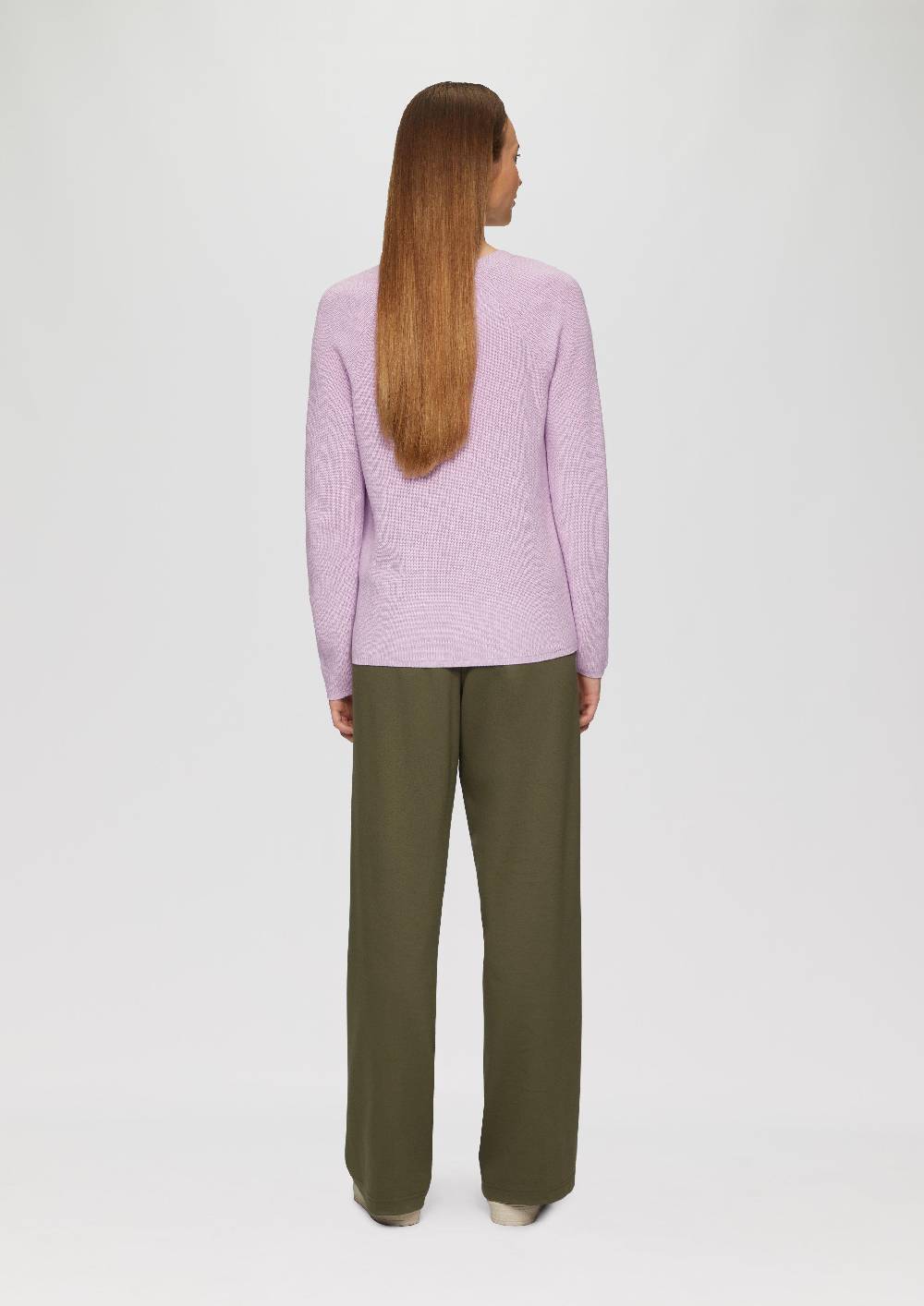 S.Oliver Strickpullover mit V-Ausschnitt und Raglan-Ärmeln Rabatt