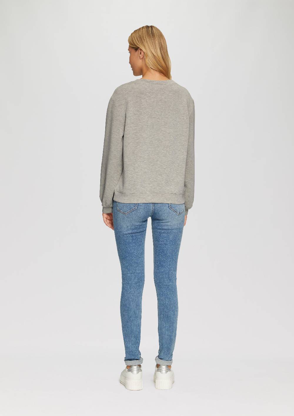 S.Oliver Scuba-Sweatshirt mit V-Ausschnitt Begrenztes Angebot