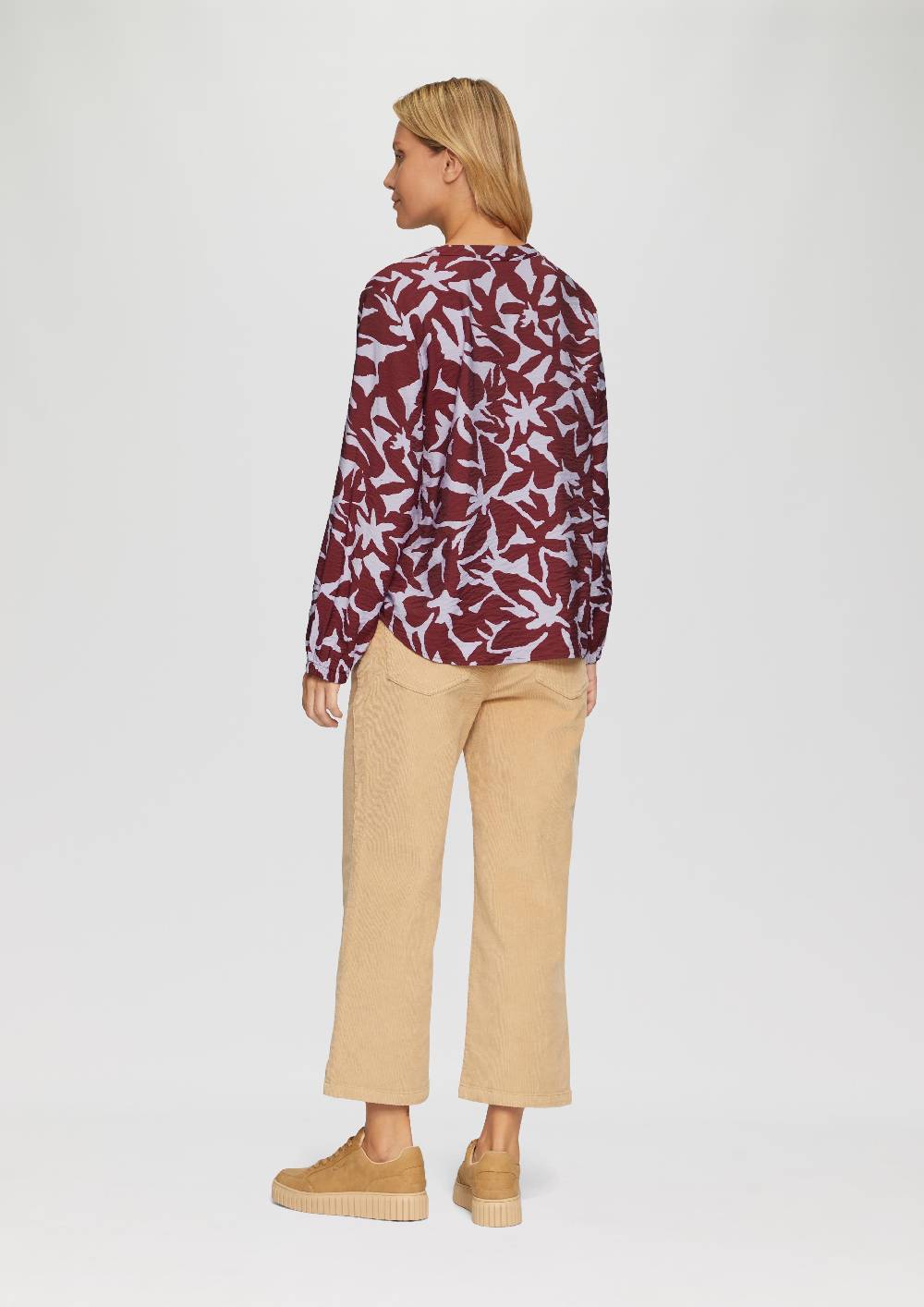 S.Oliver Strukturierte Viskose-Bluse mit All-over-Print Exklusivangebot