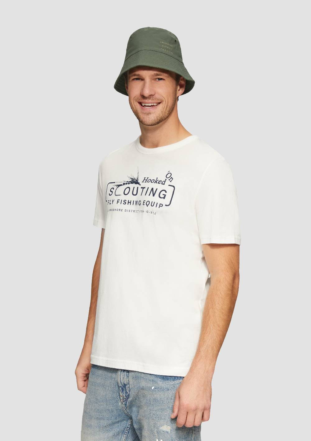 S.Oliver Bucket-Hat mit Print-Detail Preisnachlass