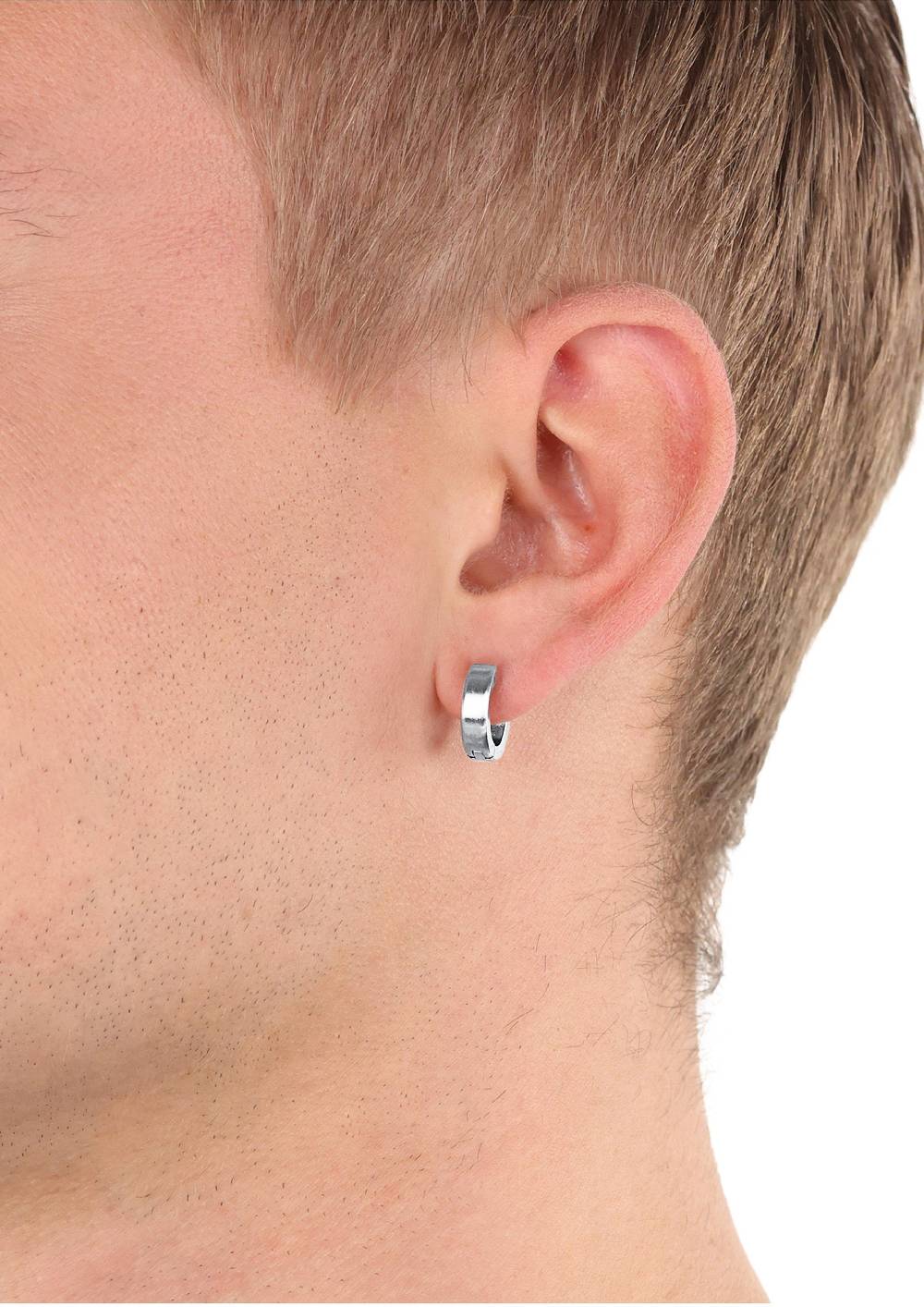 S.Oliver Single-Creolen aus Edelstahl Saisonschlussverkauf