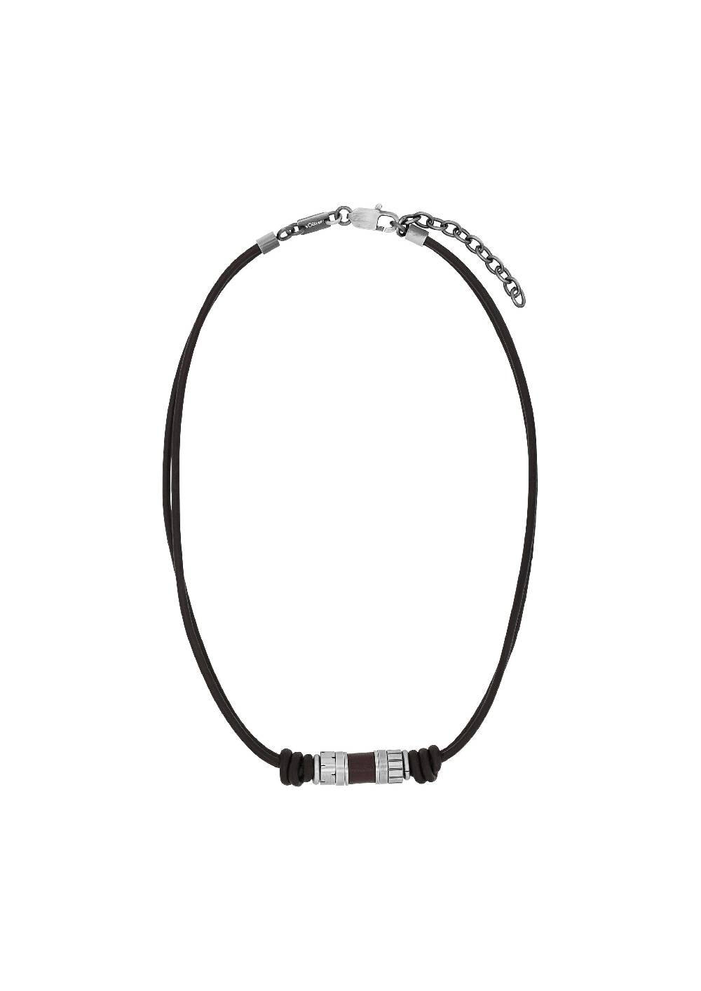 S.Oliver Ledercollier mit Edelstahl-Beads Lagerräumung