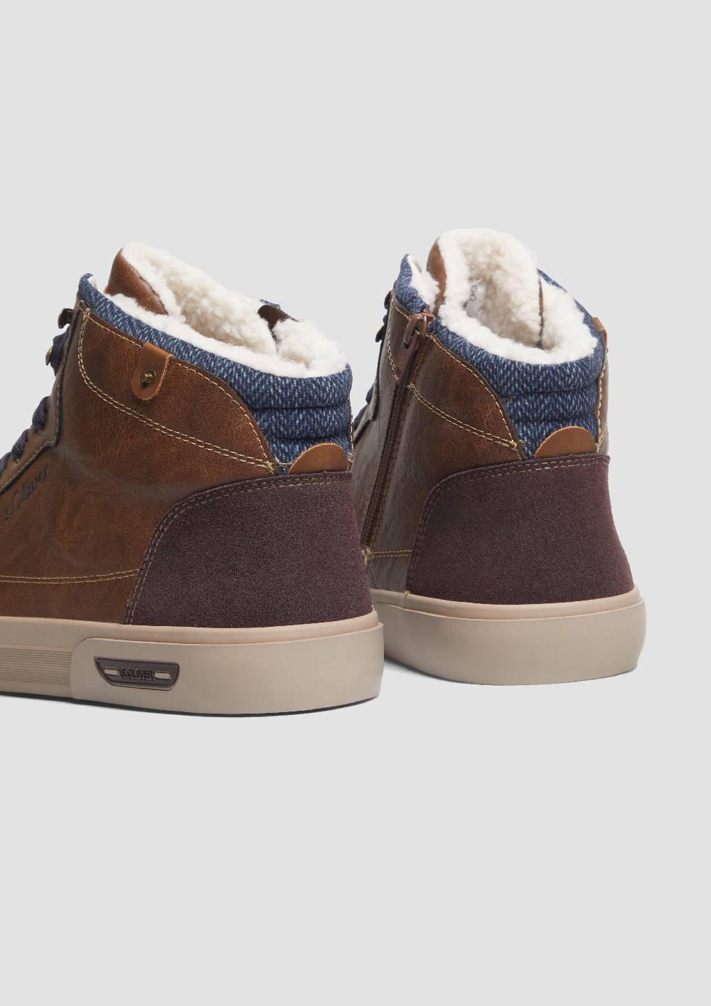S.Oliver Gefütterte Stiefel mit Logo-Detail Vatertagsangebot