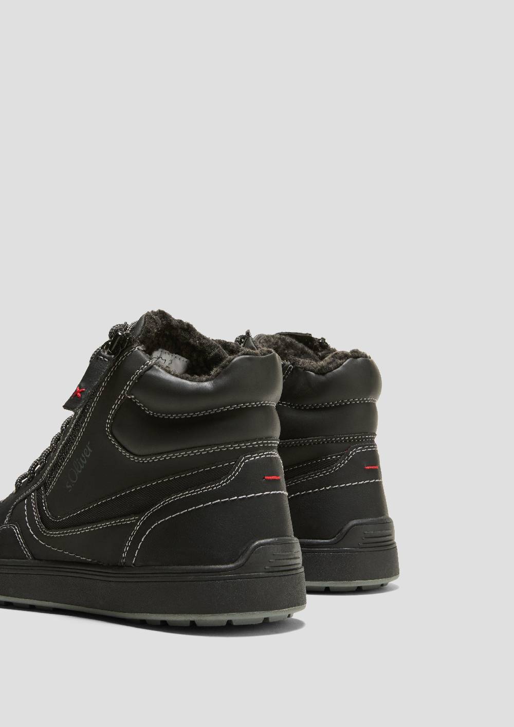 S.Oliver Gefütterte Boots mit Kontrastnähten Jubiläumsangebot