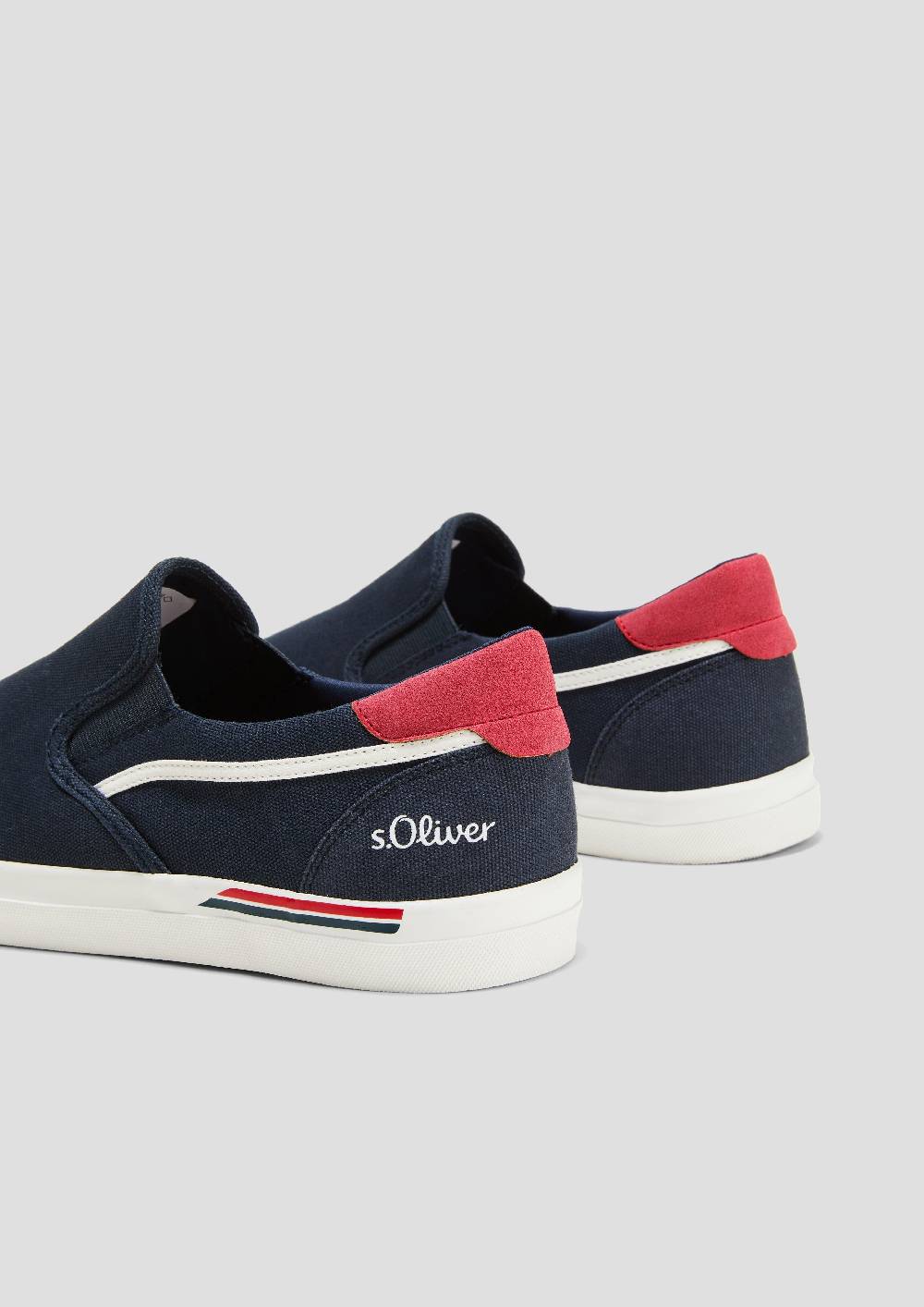 S.Oliver Textil-Slipper mit Gummisohle und Logo-Detail Nur für heute