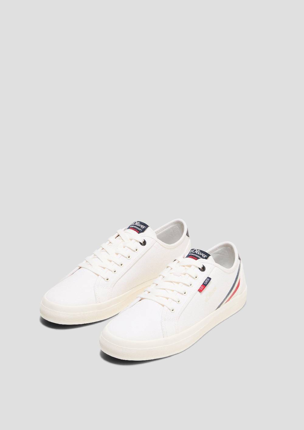 S.Oliver Sneaker mit Kontrast-Details und Logo Vierteljährliche Förderung