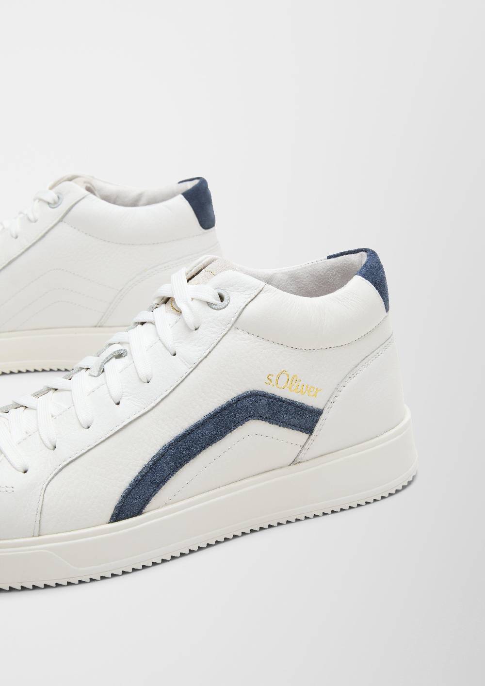 S.Oliver Leder-Sneaker mit Kontrast-Details Rabatte dieses Monats