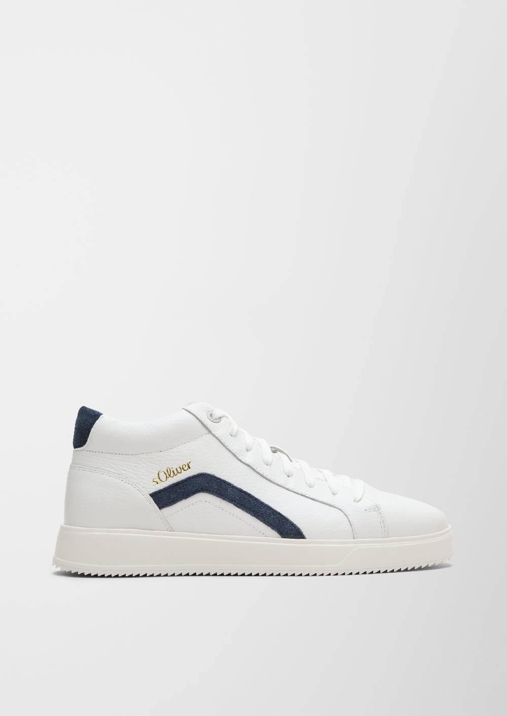 S.Oliver Leder-Sneaker mit Kontrast-Details Rabatte dieses Monats