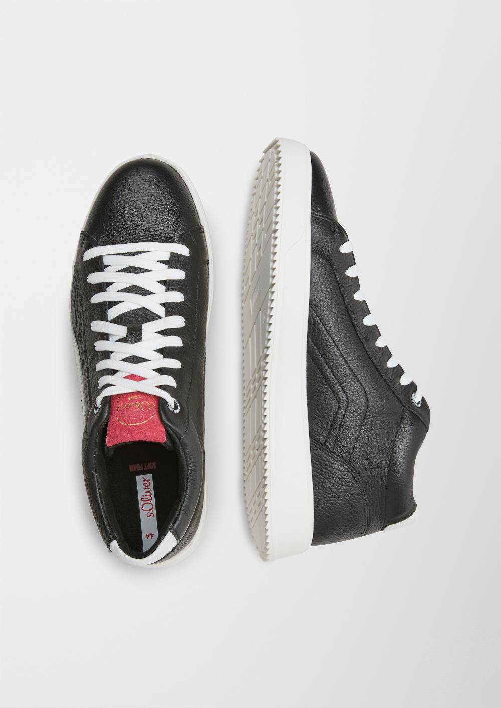 S.Oliver Leder-Sneaker mit Kontrast-Details 2025