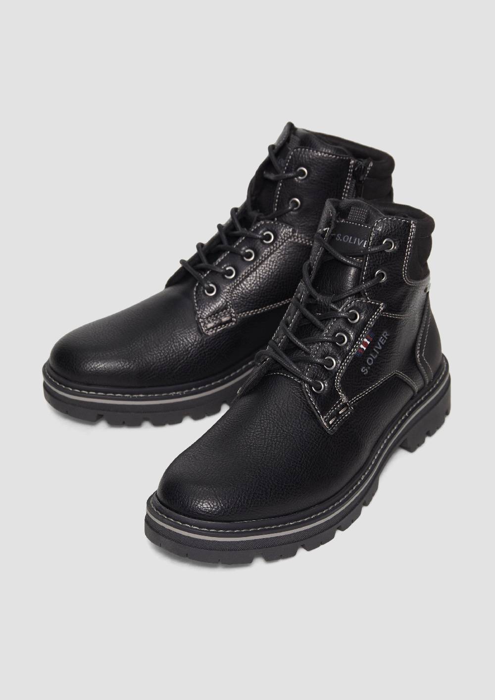 S.Oliver Stiefel in Leder-Optik Kostenloser Versand