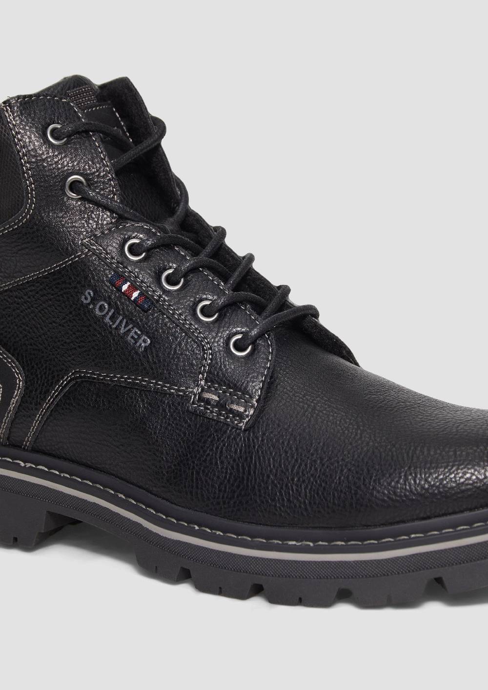 S.Oliver Stiefel in Leder-Optik Kostenloser Versand