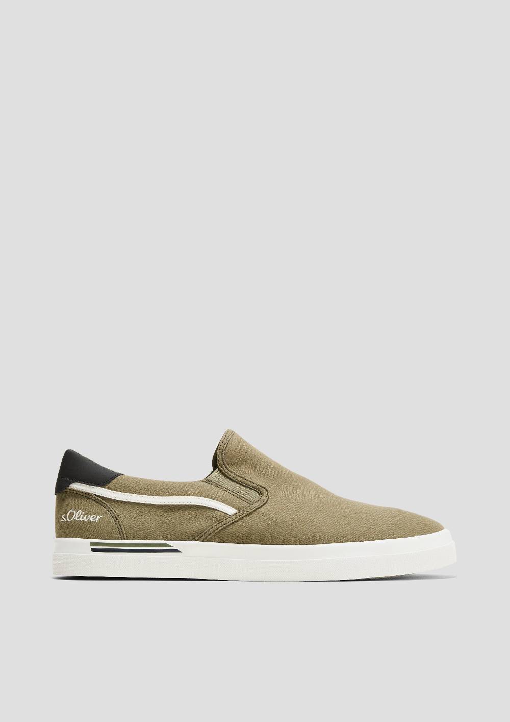S.Oliver Textil-Slipper mit Gummisohle und Logo-Detail Großer Ausverkauf