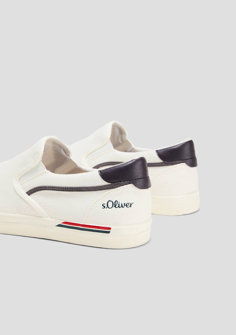 S.Oliver Textil-Slipper mit Gummisohle und Logo-Detail Flash Sale