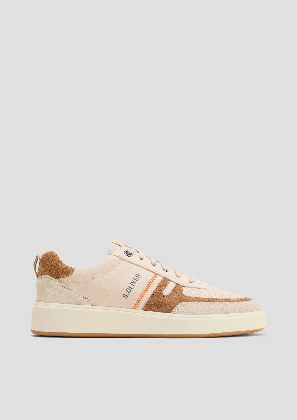 S.Oliver Sneaker aus Leder mit Logo-Detail Begrenztes Angebot