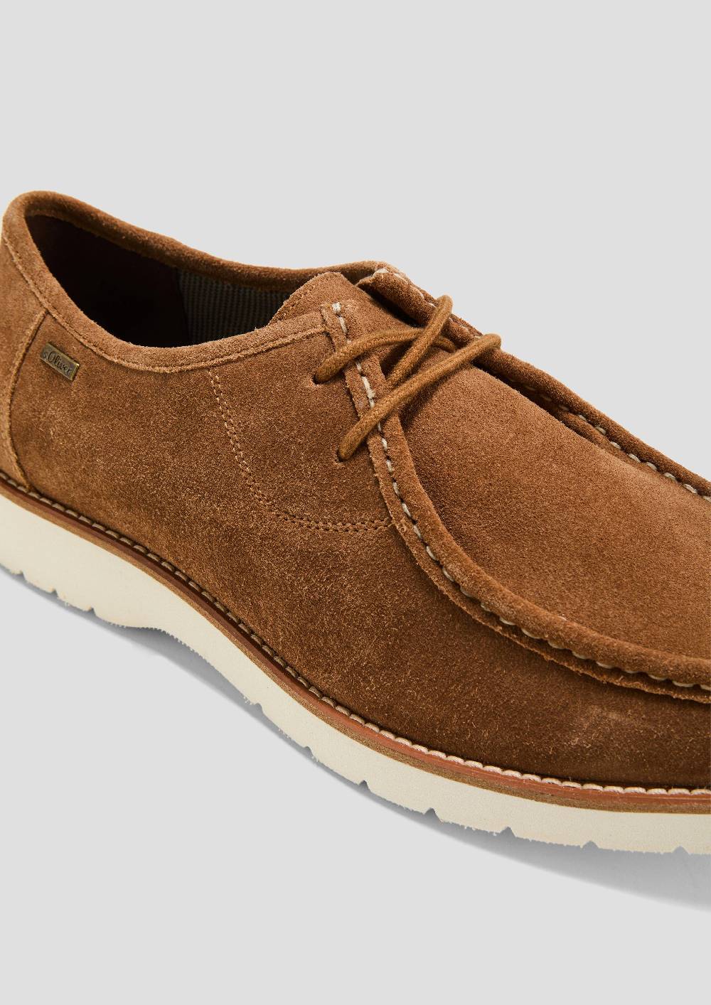 S.Oliver Slipper aus Leder mit Ziernähten Online Shopping