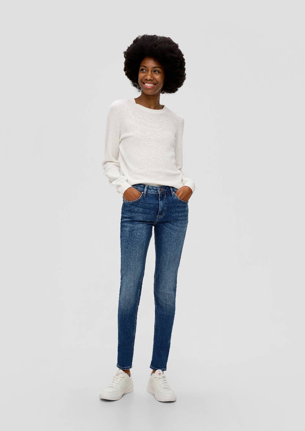 S.Oliver Sadie Jeans / Skinny Fit / Mid Rise / Skinny Leg / Baumwollstretch Online Outlet