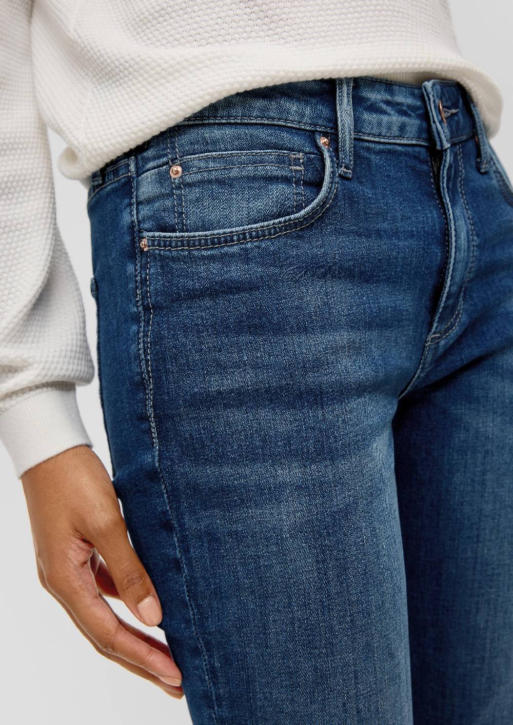 S.Oliver Sadie Jeans / Skinny Fit / Mid Rise / Skinny Leg / Baumwollstretch Online Outlet