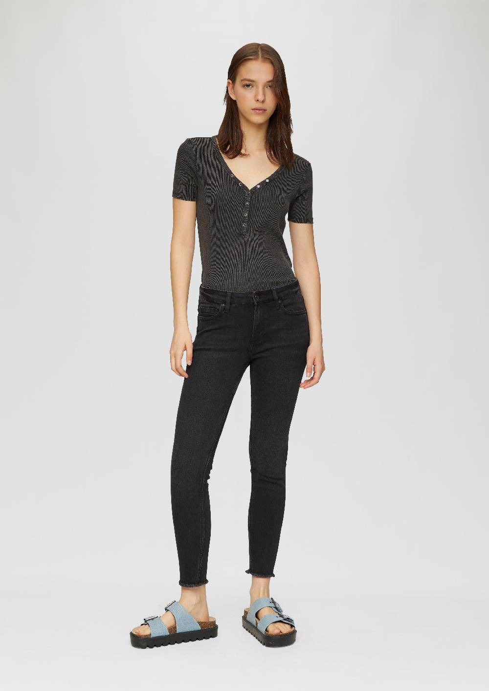 S.Oliver Ankle-Jeans Sadie / Mid Rise / Skinny Leg / Super Stretch Saisonale Angebote