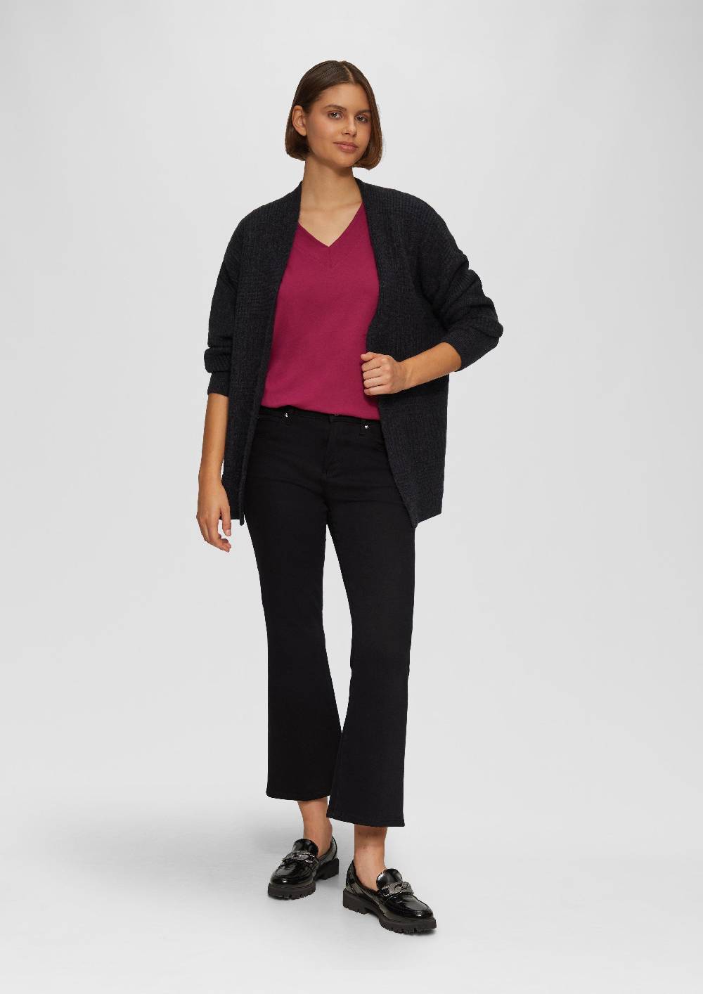 S.Oliver Cropped Jeans / Regular Fit / Mid Rise / Flared Leg Tägliche Deals